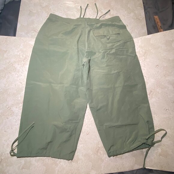 Women’s Pacific Girl Green Drawstring Streetwear Y2K Capri Pants X-Large - Picture 2 of 6
